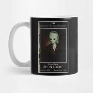 If the philosopher Jhon Locke were an alien. Mug